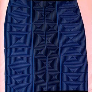Studio M Pencil Skirt - blue/black